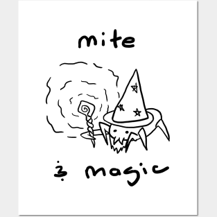 mite & magic (black!) Posters and Art